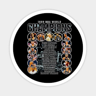 San Antonio 1999 NBA Champs Team Magnet